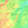 Carte topographique Sylvan Township, altitude, relief