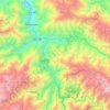 Carte topographique Huayopata, altitude, relief