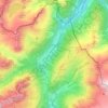 Carte topographique Vallorcine, altitude, relief