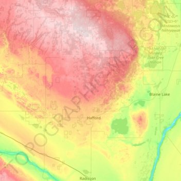 Carte topographique Mosquito, Grizzly Bear's Head, Lean Man TLE 1, altitude, relief