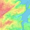 Carte topographique Plouër-sur-Rance, altitude, relief
