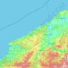 Carte topographique Zonguldak, altitude, relief
