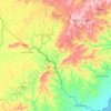 Carte topographique Rio Jaguarão, altitude, relief