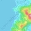 Carte topographique หาดกะตะน้อย, altitude, relief
