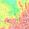 Carte topographique Ouray County, altitude, relief