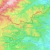 Carte topographique Alta Garrotxa-Massís de les Salines, altitude, relief