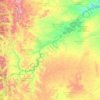 Carte topographique Río Limay, altitude, relief