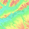 Carte topographique Великописарівська селищна громада, altitude, relief