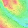 Carte topographique Country Hills, altitude, relief