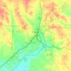Carte topographique Nashville, altitude, relief