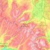 Carte topographique Hoover Wilderness, altitude, relief
