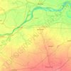 Carte topographique Buxar, altitude, relief