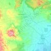 Carte topographique Catadau, altitude, relief
