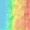 Carte topographique Cortland, altitude, relief