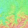 Carte topographique Landkreis Oberallgäu, altitude, relief
