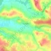 Carte topographique Dourdain, altitude, relief