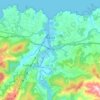 Carte topographique Navia, altitude, relief