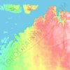 Carte topographique Ivujivik(terre), altitude, relief