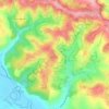 Carte topographique Castex, altitude, relief
