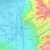 Carte topographique Salt Lake City, altitude, relief