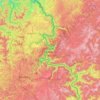 Carte topographique New River Gorge National Park and Preserve, altitude, relief