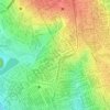 Carte topographique Kamalondo, altitude, relief