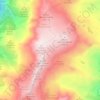 Carte topographique Glacier de la Vanoise, altitude, relief