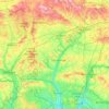 Carte topographique Test Valley, altitude, relief