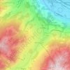 Carte topographique 74920, altitude, relief