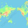 Carte topographique Чукотский автономный округ, altitude, relief