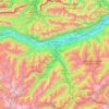Carte topographique Bezirk Innsbruck-Land, altitude, relief