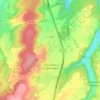 Carte topographique Courcelles-en-Montagne, altitude, relief