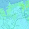 Carte topographique Loon-Plage, altitude, relief