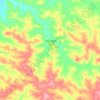 Carte topographique Comté de Kojonup, altitude, relief
