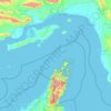 Carte topographique Détroit d'Ormuz, altitude, relief
