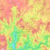 Carte topographique Santiago, altitude, relief
