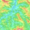 Carte topographique Tolosa, altitude, relief