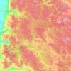 Carte topographique Shire Of Collie, altitude, relief