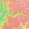 Carte topographique 格当乡, altitude, relief