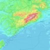 Carte topographique Kobe, altitude, relief