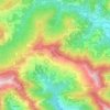 Carte topographique Uscio, altitude, relief