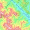 Carte topographique Huyện Bát Xát, altitude, relief