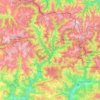 Carte topographique Pallars Sobirá, altitude, relief