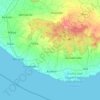 Carte topographique Gir Somnath District, altitude, relief