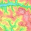 Carte topographique Broadoak, altitude, relief