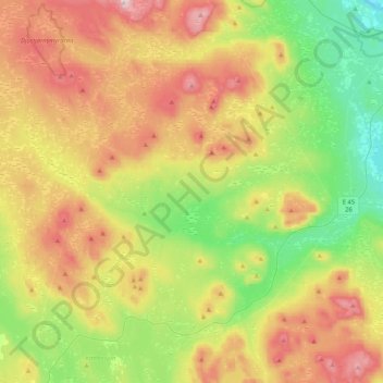 Carte topographique Ryssån, altitude, relief