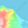 Carte topographique Área de Proteção Ambiental Dunas do Rosado, altitude, relief