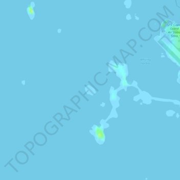 Carte topographique Signal Island, altitude, relief