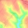 Carte topographique Чепине, altitude, relief