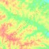 Carte topographique Kisatchie National Forest, altitude, relief